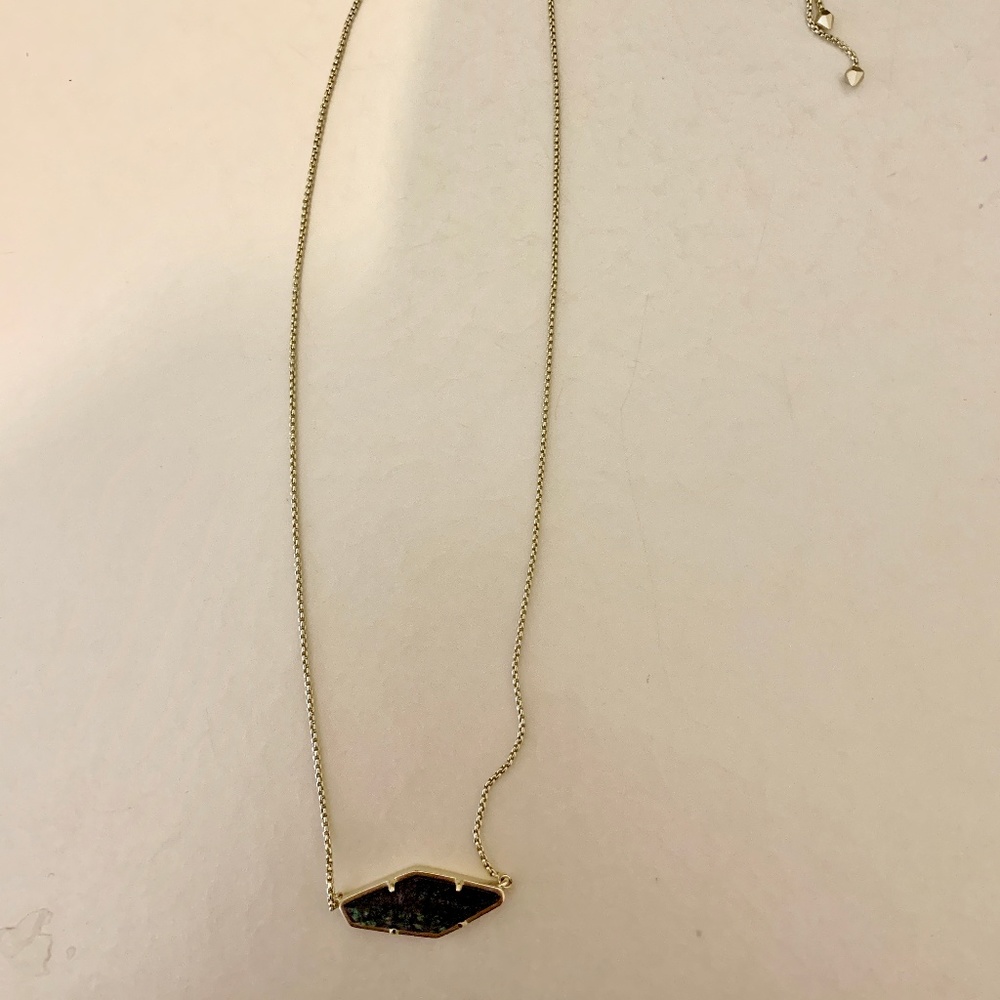 Kendra Scott Blue/Green Stone Necklace